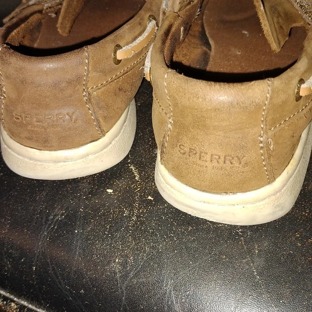 Kids Brown Sperry Boat Shoes